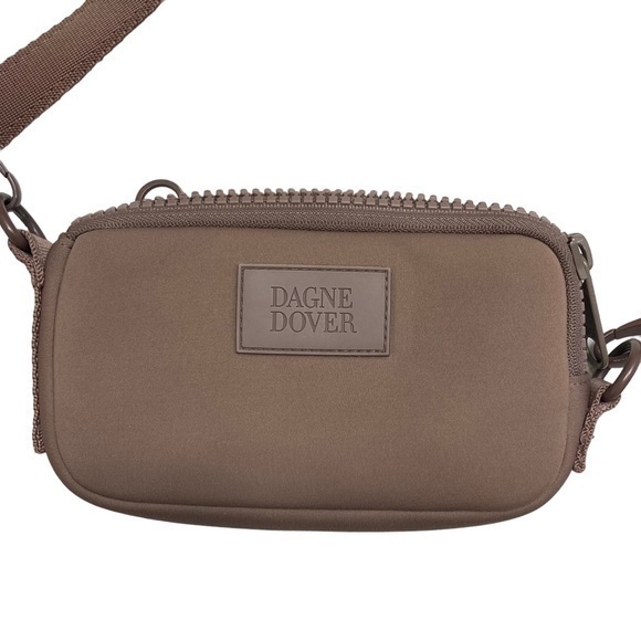 Dagne Dover Mara phone sling in brown taupe “dune” - Picture 1 of 10